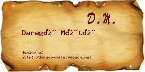 Daragó Máté névjegykártya