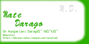 mate darago business card